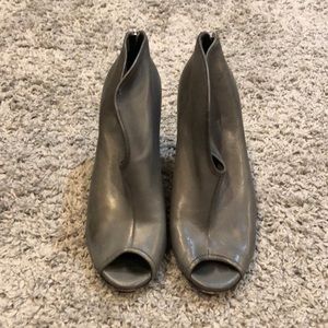 Vince Camuto peep toe ankle bootie